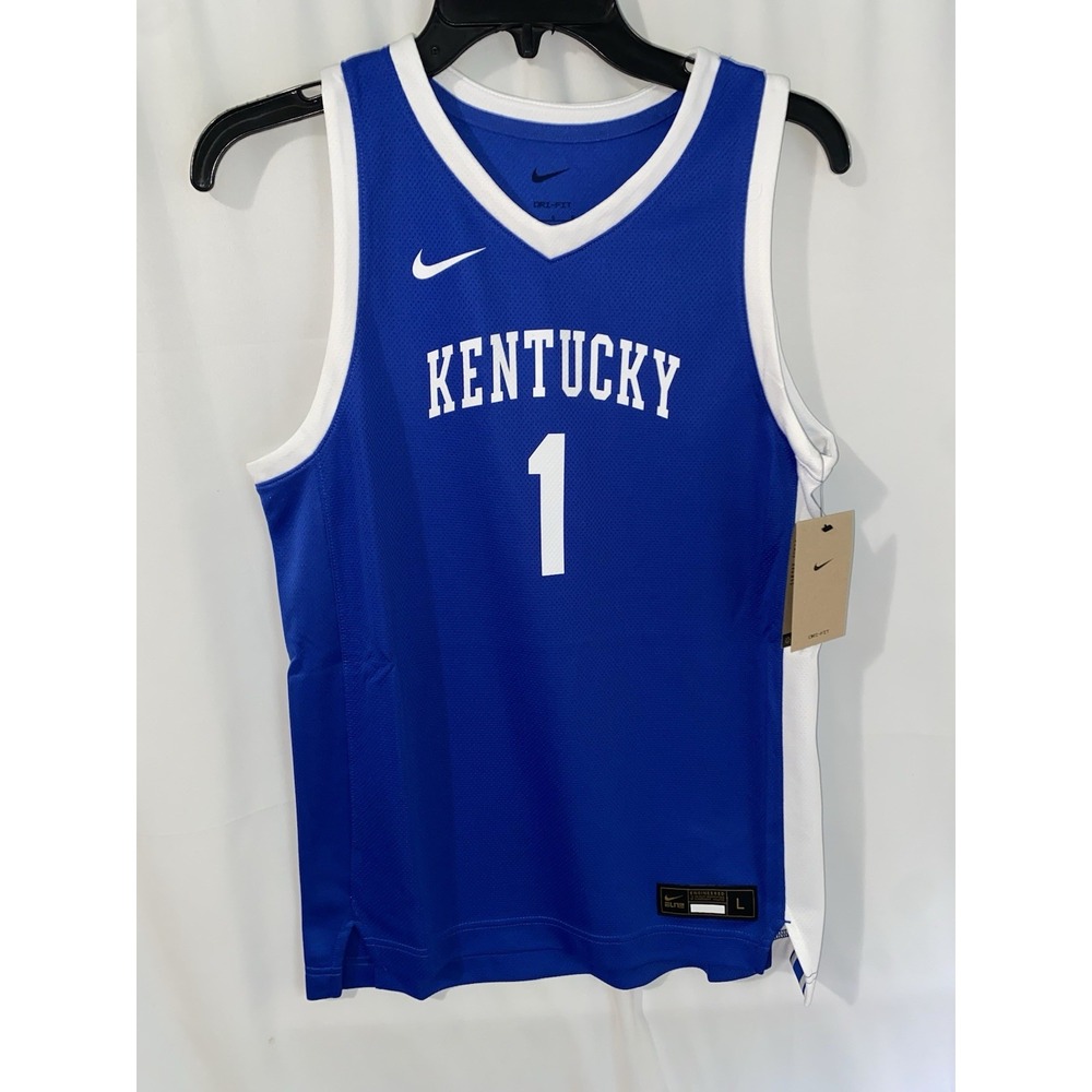 NWT Nike Dri Fit Kentucky Wildcats Icon Basketball Jersey #1‎ Youth Kids Large